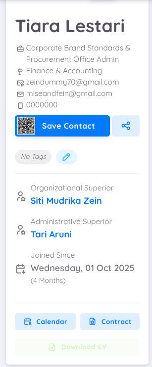 Employee Calendar View