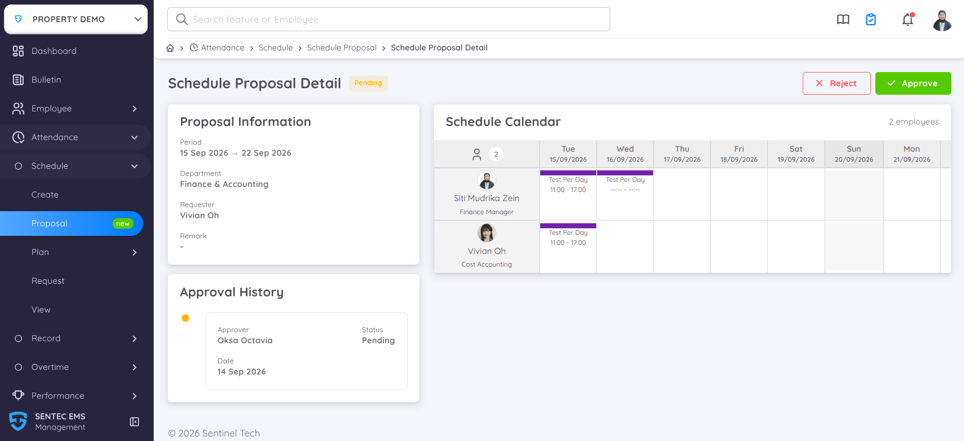 Schedule Proposal