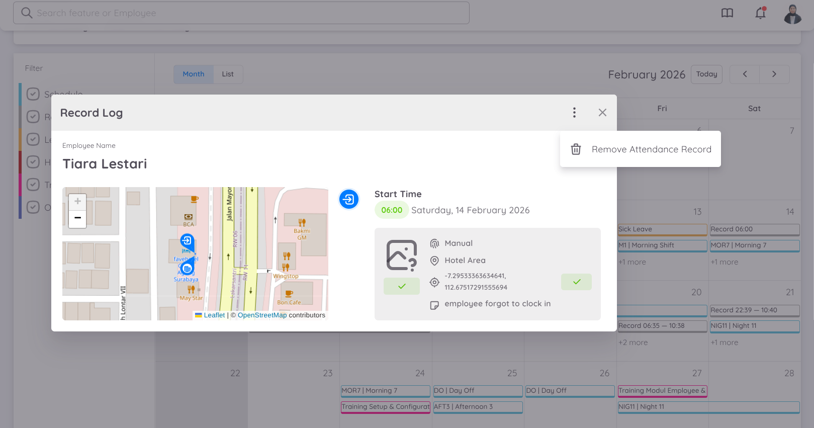 Delete Record Display