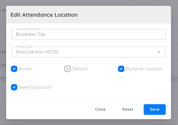 Attendance Approval Setup