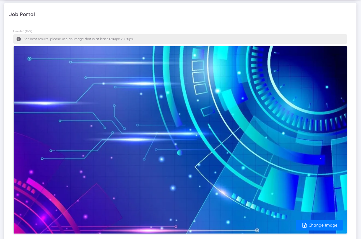 View of Company Header Setup