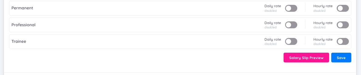 View of Payroll Setup