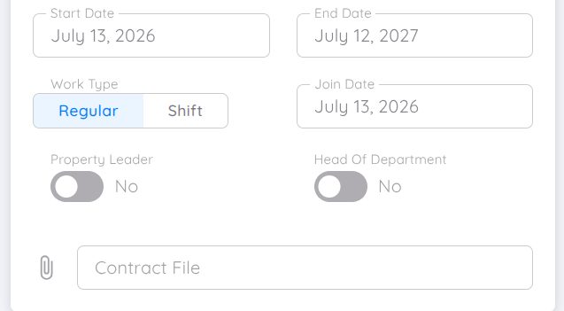 View Data Contract Employee