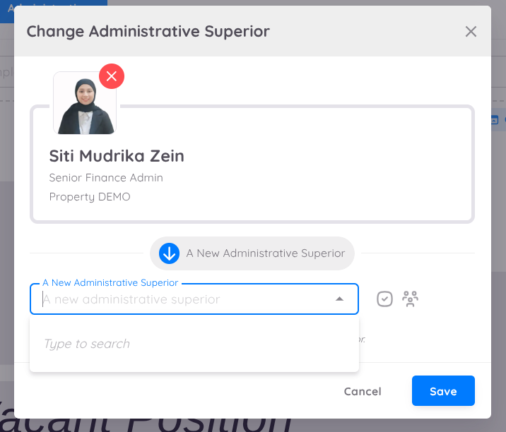 View of Change Organizational Superior