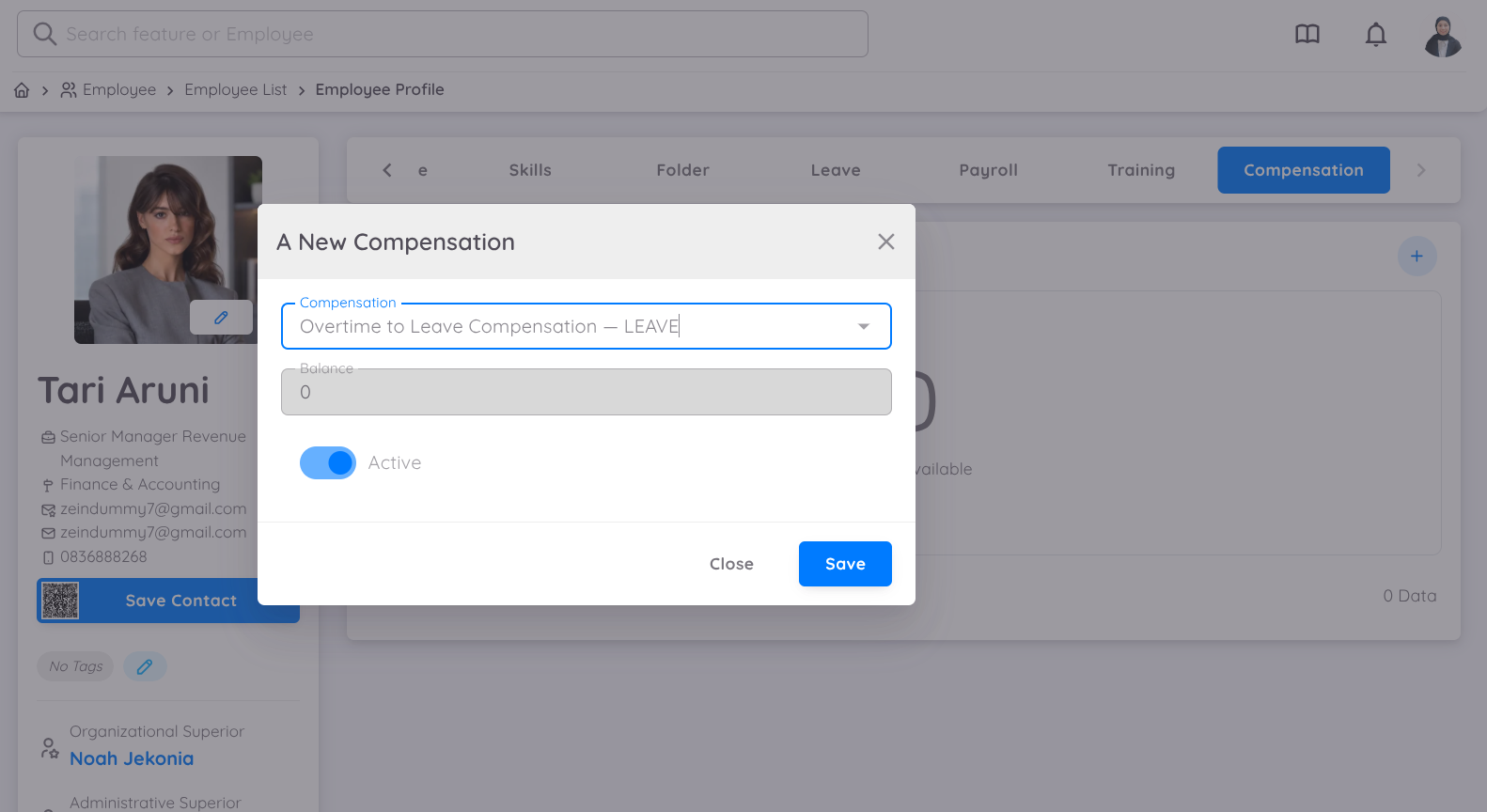 Compensation Mapping Leave