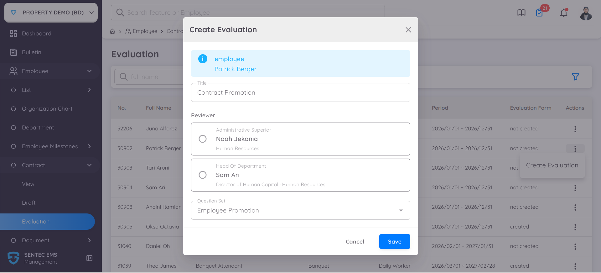 Membuat Contract Evaluation