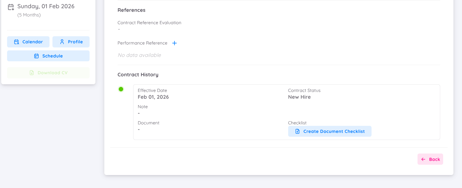 Select Document Checklist