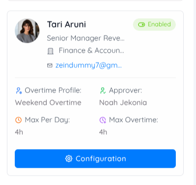 Overtime Profile Enabled