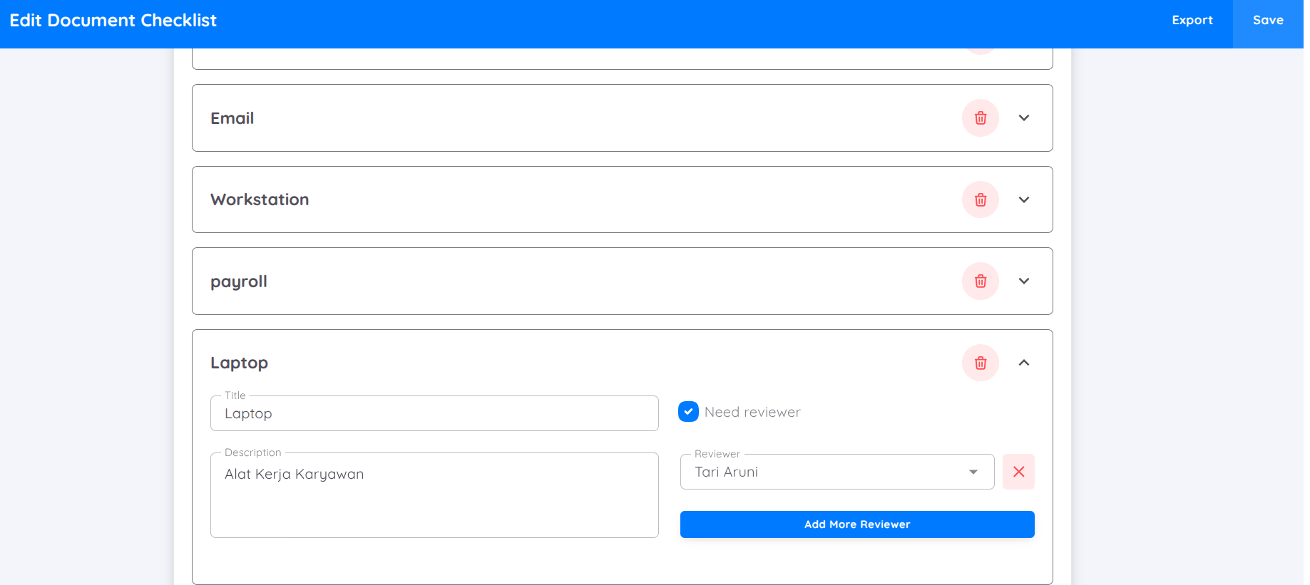 Document Reviewer Configuration