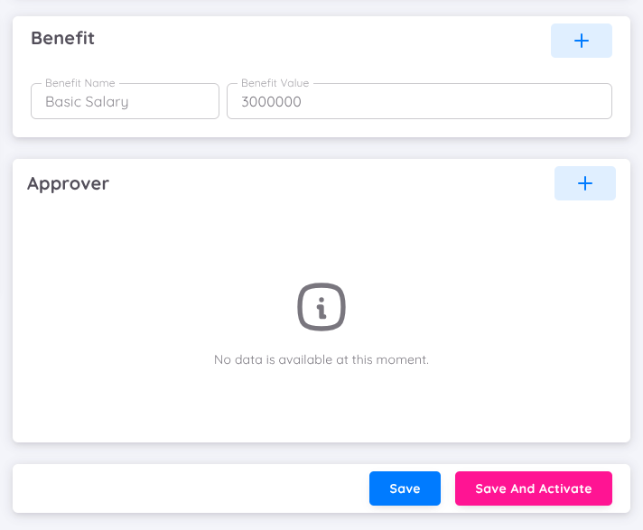 View of Draft Contract Details