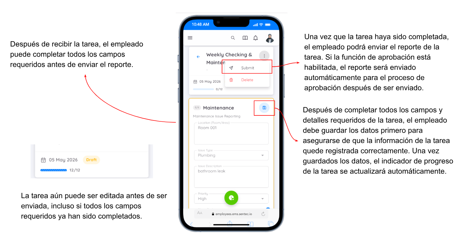 Guardar Reporte de Tarea