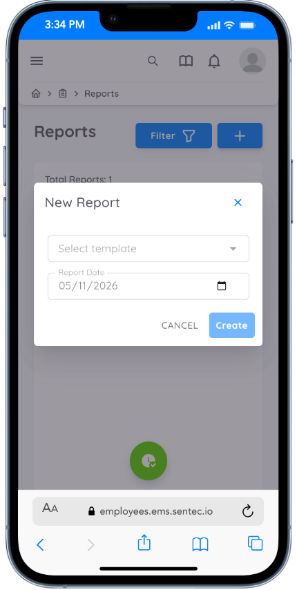 Add Report Task