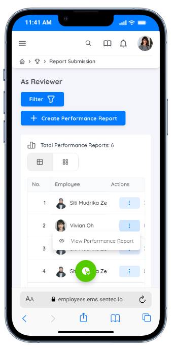 Completed Performance Report
