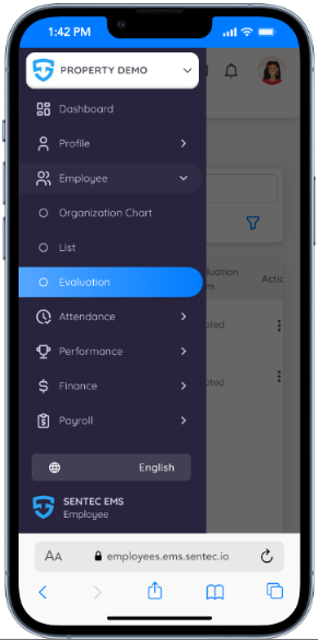 Menu Evaluasi Kontrak