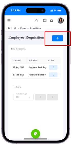 Employee Requisition Form