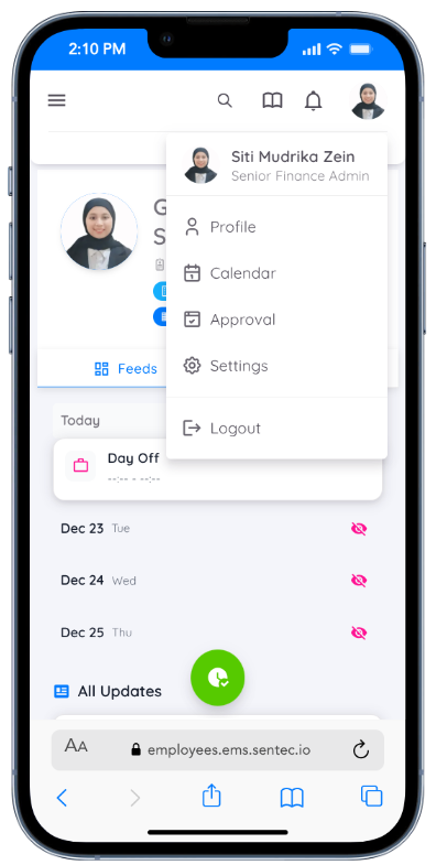 Employee Avatar View