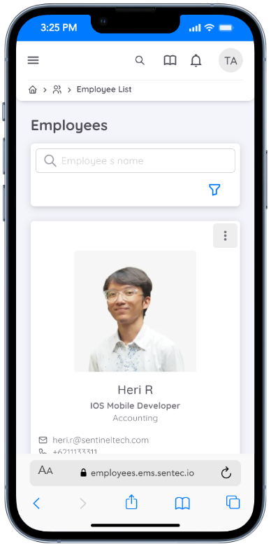 Employee List Screen