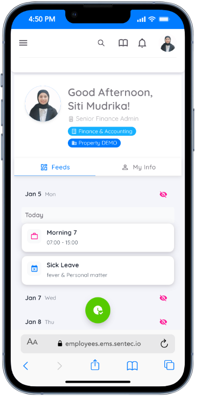 Attendance Record View