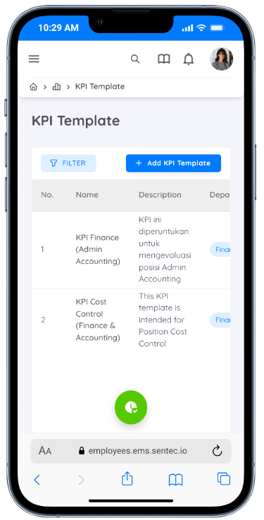 List KPI Template