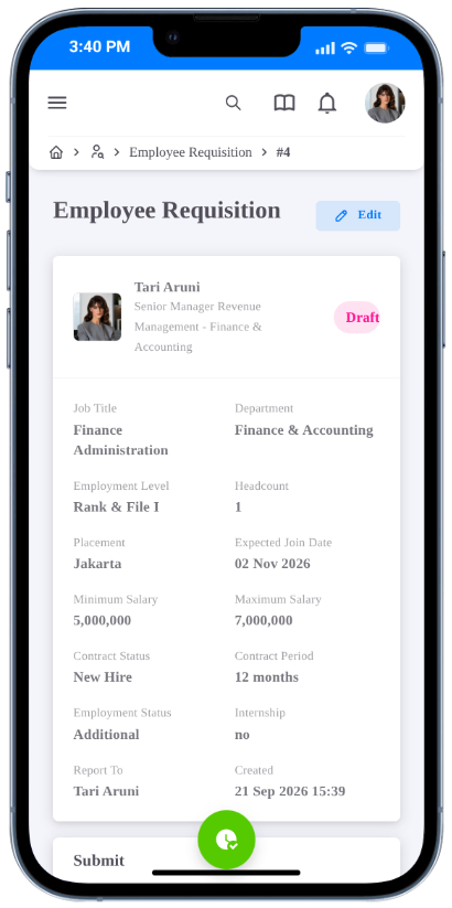 Employee Requisition Form