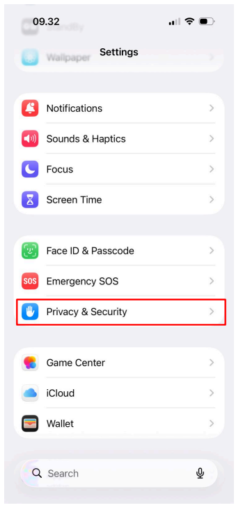 Pengaturan Privasi & Keamanan
