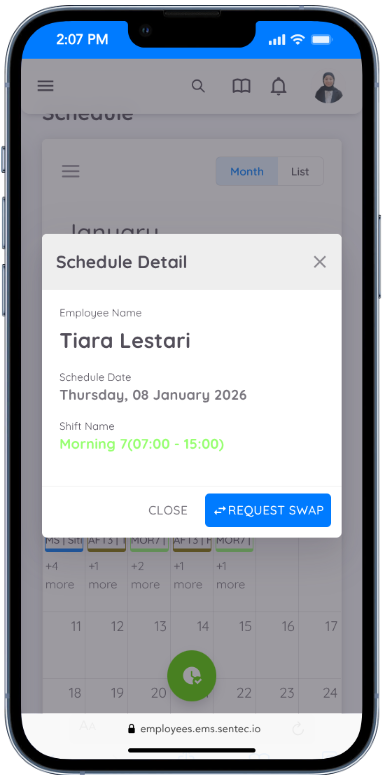 Request Swap Schedule