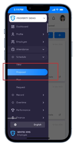 Schedule Proposal