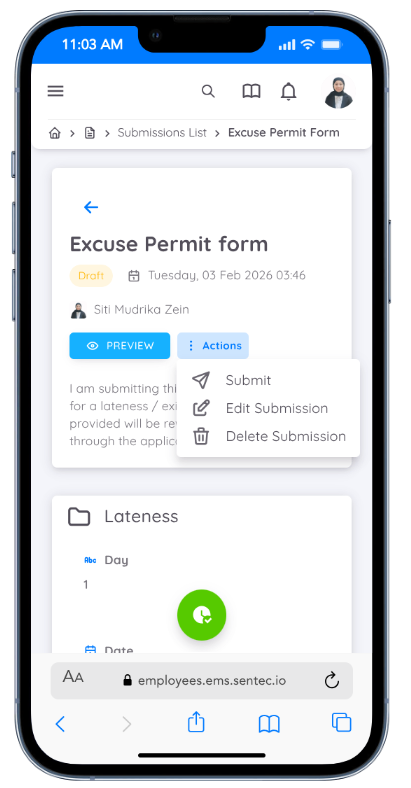 Submit Assigned Form