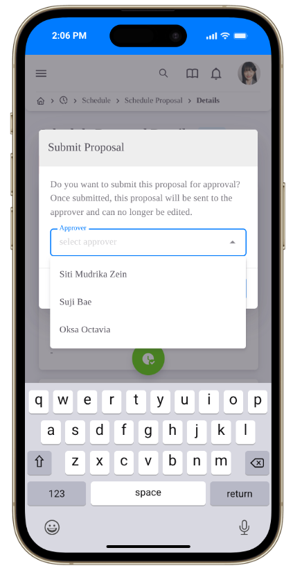 Create Schedule Proposal
