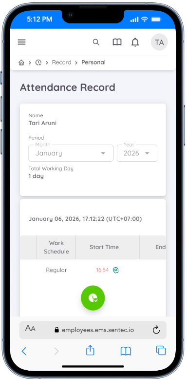 Attendance Record Late