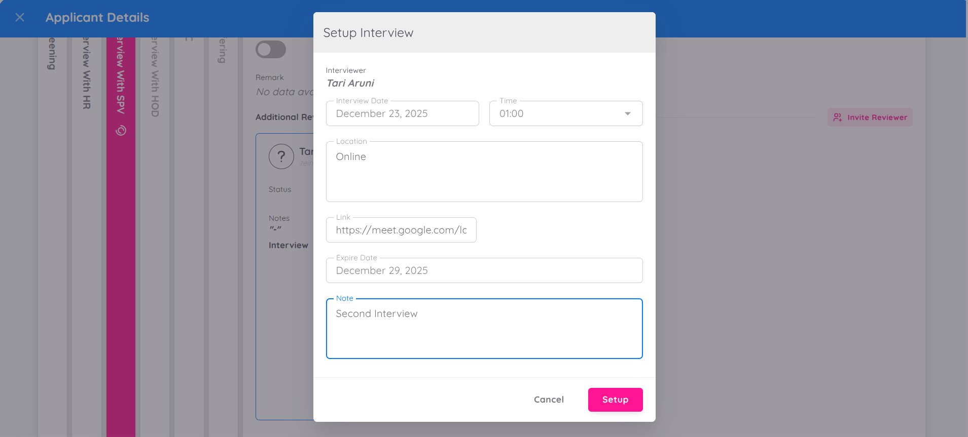 View of Details Review
