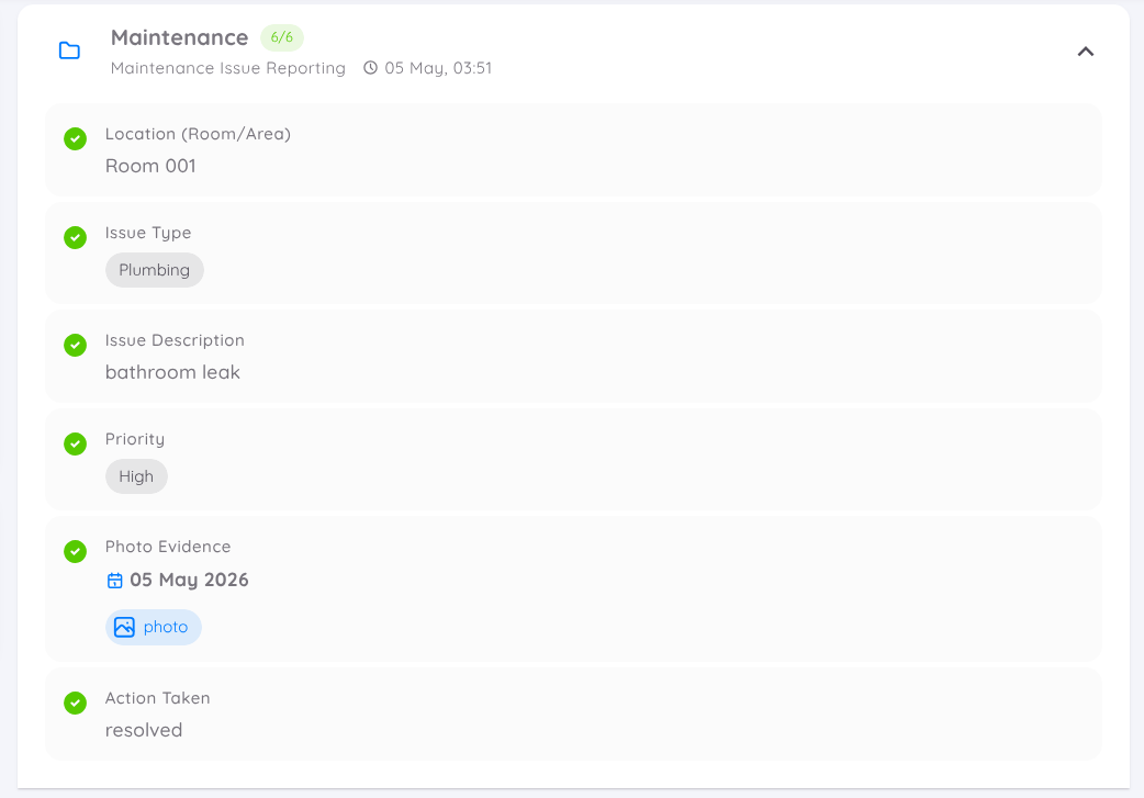 Task Report Detail